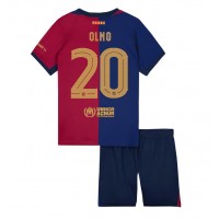 Barcelona Dani Olmo #20 Hjemmebanesæt Børn 2024-25 Kortærmet (+ Korte bukser)